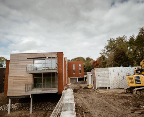 immeuble a appartements avec bardage bois