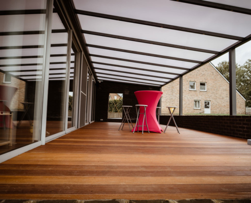 pergola avec toiture en polycarbonate